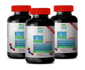 Life Nutrition 788619709179 Muscle Building Supplement - Nitric Oxide 3600mg Stamina Boosting Pills 3b