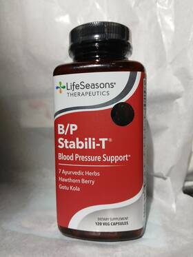 2027 Lifeseasons 853760002025 Life Seasons B/p Stabili-t Blood Pressure Support 120 Caps Ex. 05/2027