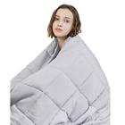 Lightgreyinnerlayer15 Weighted Blanket Lbs Twin Size Heavy Cotton Material 762360989349