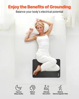 Livfitup 197988508779 Grounding Mat 24 X 16 In Earthing 2 Packs With Cord For Sleep Energy
