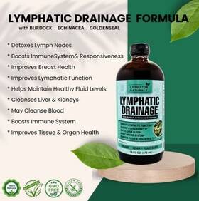 Livingston Natural Herbal Labs 850033925470 Lymphatic Drainage By Organic Plant-based 16 Oz