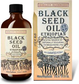 Llc. 445004119120 Ethiopian Black Seed Oil 8oz Cold Pressed Nigella Sativa High Thymoquinone 3