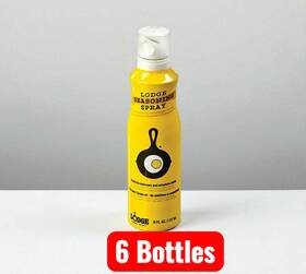6305106 Lodge 075536045689 6 Bottles Seasoning Cooking Spray 8 Oz Cansku