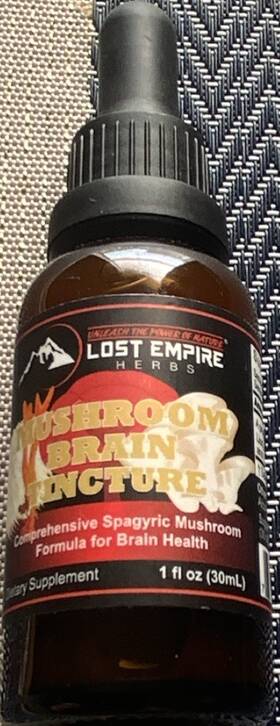 Mb0125 Lost Empire Herbs Mushroom Brain Tincture Lions Mane Reishi Cordyceps 1 Fl Oz