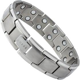 Luxar 608037815590 Mens Titanium Magnetic Linked Bracelet Double Magnet Strength With Powerfu