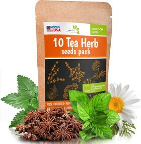 Mf10th Madayformula 10 Herbal And Medical Tea Seeds Pack - Heirloom Non Gmo Herbs