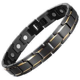 Magenergy 727984993172 Mens Magnetic Bracelets Titanium Steel Bracelet For Men With 3500 G