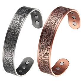 Magenergy 730759885572 Copper Bracelet For Men Solid Magnetic Bracelets Magnet Heal
