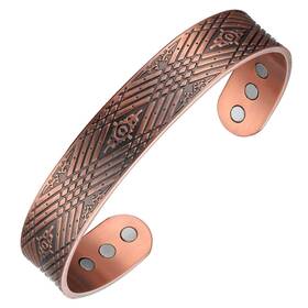 Magenergy 769638067402 Copper Bracelet For Men 99.9% Pure Magnetic Bangle With Ult