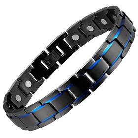 Magenergy 769638067709 Mens Magnetic Braceletstitanium Steel Wristband With 3500