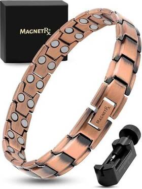 Magnetrx 850026912128 Pure Copper Bracelet For Men Effective Ultra Strength Magnetic Bra