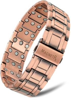 Magnetrx 850026912944 3x Strength Copper Bracelet 99.9% Pure Bracelets For Men With Magn
