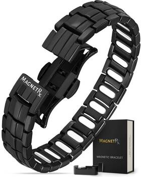 Magnetrx 850053885303 Magnetic Bracelets For Men Ellipsemax 5x Strength 5 000 Gauss Mag