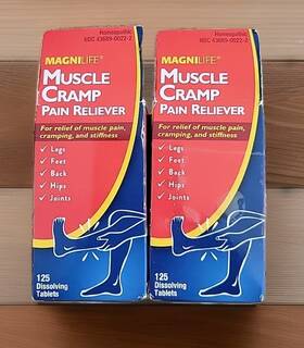 Magnilife 723122160352 Muscle Cramp Relief Tablets Two Pack Bundle 250 New Sealed