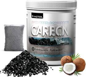 Magtool 313050082019 Aquarium Activated Carbon Natural Coconut Shell Charcoal For