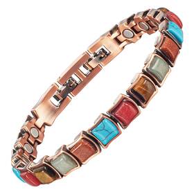 Cob-0037a Magvivace Copper Bracelets For Women Effective Magnetic With 3500 Gauss Ultr