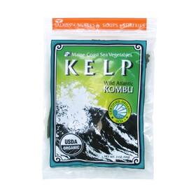Maine Coast Sea Vegetables 034529123636 Kelp Sugar Whole Leaf 2 Oz Bag - Wild Atlantic Kombu Organic Seaweed