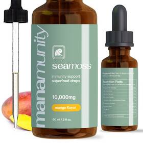 D0102heg8hp Manamunity Sea Moss Liquid Drops 10 000 Mg Organic Irish Gel With 350 Burdock R