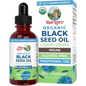 Maryruths 850036700760 Maryruth Organics Black Seed Oil Liquid Drops Cold Pressed 3 Month Supply