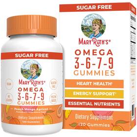 Maryruths 856645008068 Omega 3 Gummies Vegan 6 7 9 With Flaxseed Oil No Fish Taste 120 Count