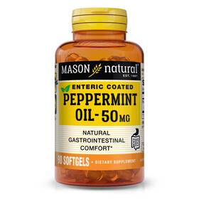 Mason Natural 311845171993 Peppermint Oil 50 Mg Enteric 90 Count Pack Of 1 Yellow