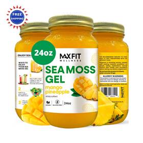 Rp-78vz-3zdn Max Fit Sea Moss Gel Raw 24oz Flavors Wild Rafted Gold Saint Lucia Vitamins Minerals