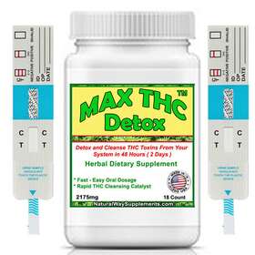 Mxd18 Max Thc Detox Cleanse Metabolites From Saliva Urine Blood Digestive Quickly