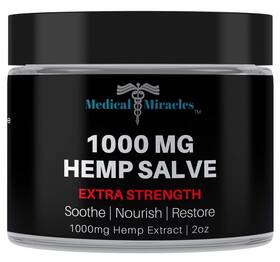 Medical Miracles 746729453009 Hemp 1000 Mg Extra Strength Healing Salve Ideal For Hips Joints Neck Back