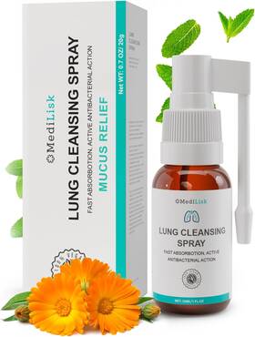 Medilisk 445012322352 Lung Cleansing Spray Respiratory Support Mucus Relief And Cleanse Supp
