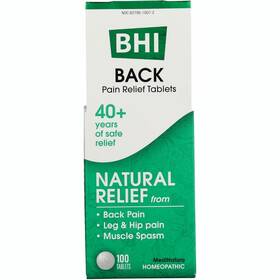 Mna035 Medinatura Bhi Back Pain Relief Tablets 100 Tabs