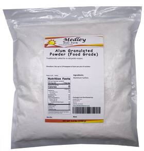 Medley Hills Farm 697111142554 Alum Granulated Powder Food Grade 3.5 Lbs