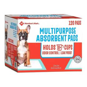 Member S Mark 078742137124 Members Pet Training Pads 23 Inch X 24 120 Ct