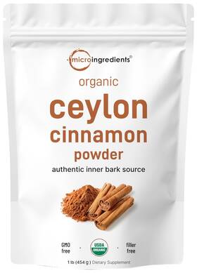 Ba-mi-cey0454 Micro Ingredients Organic Ceylon Cinnamon Powder 1 Lb Premium Sri Lanka Pound Pack Of