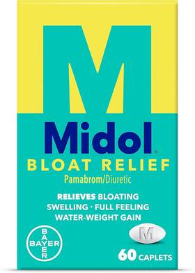 Midol 312843593640 Bloat Relief Caplets 60ct 60 Count Pack Of 1