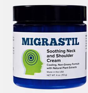Migrastil 445013292272 Soothing Neck And Shoulder Cream - Non-greasy Topical 4 Oz