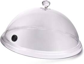Mitbak 313098674665 12 Inch Smoking Dome Lid Plastic Cloche For Plates Bowls Glasses