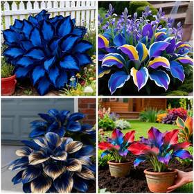 Lyj-ms6581-93 Mixrug Mixed Hosta Seeds Collection 300 Variegated And Blue