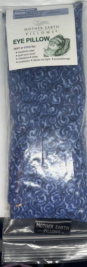 Mother Earth 646410104008 New Pillows Herbal Eye Pillow Heat Or Cold Lavender Marjoram Clove