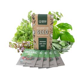 42598 Mountain Valley Seed Company Organic Italian Herb Garden Collection - 5 Non-gmo Brown