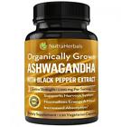 Na Nutraherbals Organic Ashwagandha Root Powder Veggie Capsules 646412129528