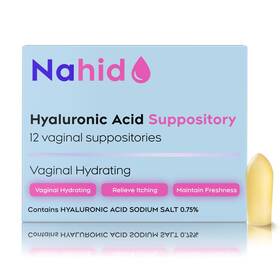 Nahid 799646388121 Vaginal Moisturizing Suppositories 15 Mg 1 Count Pack Of 12 White