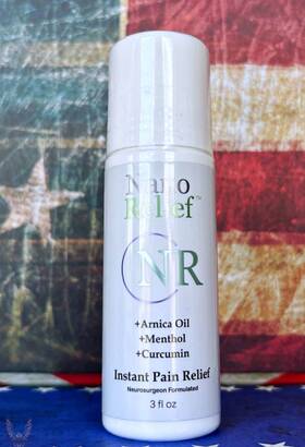 B0bcd87l35 Nano Relief Instant Pain Roll-on 3oz Arnica Menthol Curcumin Sealed
