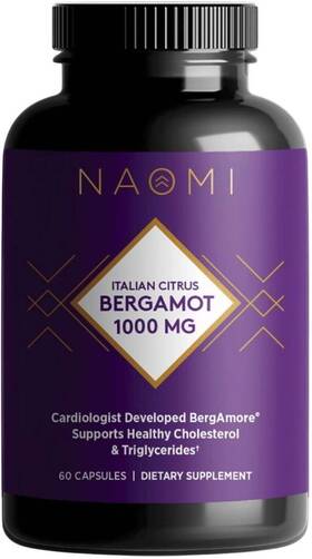 Naomi 850025852722 Bergamot 1000mg Support Healthy Cholesterol Triglycerides And Heart Health