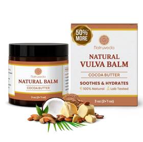 30-6k5w-61yi Natruveda Vulva Balm For Women No Added Fragrance 3 Ounce Pack Of 1