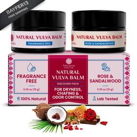 6p-zxdi-twzn Natruveda Vulva Balm Discovery Pack Fragrance-free And 0.7 Ounce Of 1