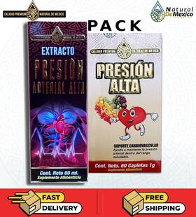 Ndm617261778014 Natural De Mexico Pack High Blood Pressure Extract Supplement 60 Caplets Ndm