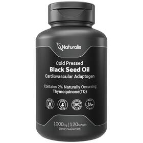 Bs12010 Naturalis Cold Pressed Black Seed Oil 1000mg 2 Naturally Occurring Thymoqui