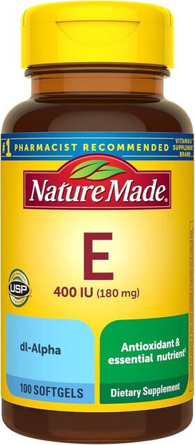 Ndm01160 Nature Made Vitamin E 180 Mg 400 Iu Dl-alpha Dietary 100 Count Pack Of 1