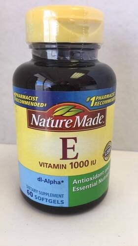 Ppax1166650 Nature Made Dl-alpha Vitamin E 1000 Iu Softgels 60 Ea Count Pack Of 2