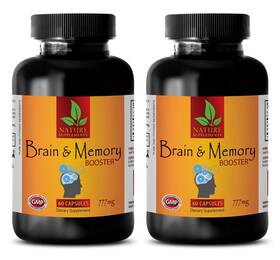 Nature Supplements 601133615347 Brain Memory Booster Supplement - Supports Activity Pills 2 Bottles